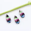 9x20mm Pendentifs Goutte Cristal Couleur Dégradé DIY Boucle d'Oreille Accessoire - 10 Pièces/Paquet / 32