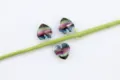 15mm Tourmaline Color Glass Heart Rhinestone DIY Pendant Necklace Earring Jewelry Making - 15mm / Heart Tourmaline Single Hole 32 Colors