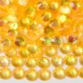 Flatback yellow crystal rhinestones for nail art DIY phone case decoration crafts. - ss6 (1.9-2.0mm) 1440 Pieces / Fluorescent Orange Yellow AB Same Color Bottom