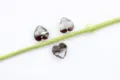 15mm single hole heart crystal glass rhinestone gradient pendant DIY earring jewelry making accessory - 15mm / Heart Tourmaline Single Hole, 22 Colors