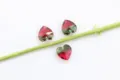 15mm Hartvormige Kristallen Strass Glas Kralen Verloopkleur DIY Oorbel Sieraden Hangers - 15mm / Hartvormige toermalijn met enkel gat - 18 kleuren