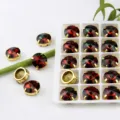 12mm runde Krallen Kristall Strasssteine bunte Edelsteine DIY Schmuck Taschen Zubehör - 10 Stück/Packung / Turmalin Rosa