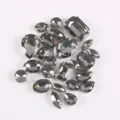 Assorted glass crystal rhinestones with claw settings for DIY clothing and wedding accessories. - 02 Grey