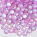 Light Purple AB Flatback Rhinestones Crystal Glass Gems for Nail Art and DIY Phone Case - 118 Fluorescent Light Purple AB / SS3 Approx. 1440 Pcs / 1.3-1.4mm
