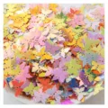 Close-up detail shot of colorful iridescent butterfly sequins, perfect for DIY crafts and nail art. - 13mm 10g/Pack / 01 Mixed Color