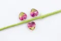 15mm verloop hart kristal glas kralen DIY sieraden hanger oorbellen accessoire - 15mm / Harttoermalijn enkel gat 13 kleuren