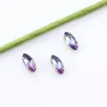 7x15mm Marquise Gradient Cristal Strass Griffe Or DIY Bijoux Pierre Précieuse Déco Art - 10 Pièces/Paquet / Dégradé
