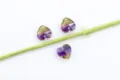 15mm Verloop Hart Kristal Strass Hanger voor DIY Oorring Sieraden Accessoire - 15mm / Hartvormige toermalijn met enkel gat, 14 kleuren