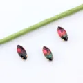 Strass en cristal dégradé taille marquise 7x15mm avec griffes dorées pour bijoux DIY créatifs - 10 Pièces/Paquet / Multicolore Dégradé