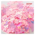 10g iridescent butterfly sequins for DIY nail art and handmade craft accessories shiny decor - 13mm 10g/Pack / 08 Golden Shimmer Pink