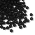 Cuentas Shamballa Arcilla Negra Strass 10mm Doble Agujero Accesorios Joyeria DIY - 8 mm, 5 filas, 50 uds./paquete, diámetro de orificio 2 mm / Estilo 3 Negro