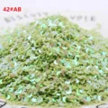 Groene halve maan pailletten glitter voor DIY handwerk en nagelkunst accessoires. - 10g/Pak / AB Vruchtengroen