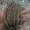 Tubo in strass di resina da 6mm corda cava AB brillante per accessori artigianali fai-da-te e cucito. - 36 Champagne