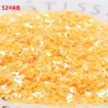 Gele halve maan pailletten pailletten voor nail art DIY ambachtelijke kleding accessoires! - 10g/Pak / AB Geel