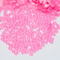 Paquete a granel de pedrería de resina con parte trasera plana rosa para manualidades de boda. - 159 Rosa Claro Fluorescente