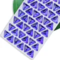 Strass viola triangolari con retro piatto per vestiti fai-da-te, gemme di cristallo lucide. - 07 Blu reale (blu profondo)