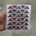 Strass da cucire retro piatto triangolo cristallo viola vetro accessori vestiti DIY - Viola chiaro