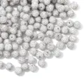 10mm doppelter loch ton strass perlen shamballa kristallkugel für diy schmuck herstellung - 01 Weiß