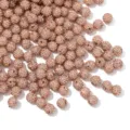 10mm Roségold Doppelloch Strass Ton Shamballa Perlen für DIY Armband Halskette Zubehör - 04 Pfirsich