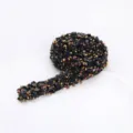 Black resin rhinestone trim self-adhesive crystal ribbon for garments bags DIY craft decoration - 40 Rainbow Rose Gold (Flatback Rhinestone)