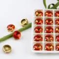 12mm runde farbverlauf kristall strasssteine mit goldenen krallen für diy schmuck deko - 10 Stück/Packung / Rot-Orange Farbverlauf