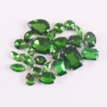 24pcs estrases cristal vidrio verde formas mixtas accesorios costura ropa diy set - Verde Hierba