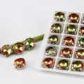 12mm runde Krallen-Kristall-Strasssteine mit Farbverlauf DIY Schmuck Schuhe Taschen. - 10 Stück/Packung / Gradient Mehrfarbig