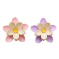 Lotosblume magnetischer Verschlussclip Variante, rosa und lila Snackbeutel Kühlschrank. - Doppelschichtige Blume (Rosa + Lila) / 2 Stück/Set / Rosa + Lila