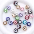 Colorful crystal glass spacer beads for DIY jewelry making, bracelets, and craft decoration. - 20x17mm / Random Mixed Colors