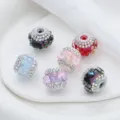 Perles DIY en strass colorés, accessoires de bijoux ovales scintillants pour loisirs créatifs. - Multicolore