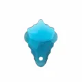 Blue Crystal Leaf Pendant DIY Baroque Earring Jewelry Making Accessories Component - Peacock Blue