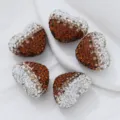 Gradient Rhinestone Heart Shaped DIY Jewelry Beads And Accessories Craft Supplies - Brown & White