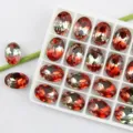 13x18mm Oval Pointed Back Crystal Rhinestones for DIY Jewelry Craft and Accessories - 13x18mm 10 Pcs Pack / 19