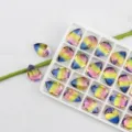 13x18mm Strass Cristallo Goccia Multicolore Sfumatura Fondo Appuntito Per Fai Da Te - Confezione da 10 Pezzi / 31