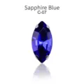 Sapphire Blue Marquise Cut Crystal Rhinestone C-07 DIY Sewing Garment Accessories - 7*15mm 20 pcs/pack / Grass Green