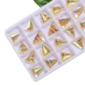 15mm weihnachtsbaum kristall glas anhänger glänzende strass diy schmuck zubehör - 15 mm 12 Stk./Packung / 07 Metallic-Sonne