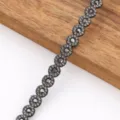 40cm DIY rhinestone trim crystal glass felt strip for clothing decoration and craft accessories - Round Rhinestone Strip - 0.9cm Width