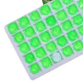 Strass in vetro neon fluorescente rotondi da cucire con due fori per accessori fai da te. - 02 Verde scuro fluorescente