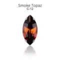 Marquise Crystal Rhinestone Smoke Topaz Glass Claw Stone DIY Clothing Accessory C-12 - 7*15mm 20 pcs/pack / Brown