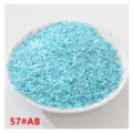 Hellblaue Pailletten in Blumenform DIY Glitzer Zubehör für Kleidung und Nagelkunst - Seeblau