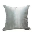 Fodera per cuscino decorativo argento lusso moderno motivo geometrico per divano casa - 30x50cm (Senza Imbottitura) / Federa argento e blu senza bordino