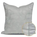 Housse de coussin décorative texturée abstraite grise pour canapé et lit de salon chic. - Gris AB Avec Passepoil 2 - Petite Housse de Coussin Lombaire Seulement / Gris