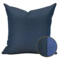 Blue small grid square throw pillow cover variant for modern home bedroom hotel decor - 40x60cm Large Lumbar Pillow with PP Cotton Insert / Blue AB Without Piping