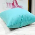 Turquoise Suede Kussenhoes Effen Kleur Zachte Kussenhoes voor Bank Woonkamer Decor - 45x45 cm (Alleen kleine kussenhoes) / Hemelsblauw