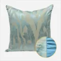 Light green irregular stripe throw pillow cover for modern luxury sofa decoration. - 40x60cm Large Lumbar Pillow with PP Cotton Core / Light Green AB Style Without Piping