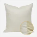 Fodera per cuscino geometrica di lusso con motivo a triangolo, morbida federa per divano letto. - 40x60cm (Grande Cuscino Lombare con Imbottitura in Cotone PP) / Bianco Sporco AB Senza Profilo