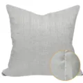 Light grey square throw pillow case, modern minimalist cushion cover with textured fabric - 30x50cm (Small Lumbar Pillow Cover Only) / Off-White AB Without Piping