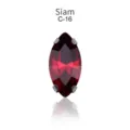 Marquise cut crystal rhinestone with metal claw setting DIY garment accessories red gemstone - 7*15mm 20 pcs/pack / Bright Red