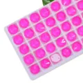 Strass rotondi in vetro rosa neon da cucire a doppio foro per perle di cristallo DIY - 08 Rosso rosa fluorescente