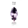 Pink marquise crystal glass rhinestone with claw setting DIY garment accessories jewelry making - 7*15mm 20 pcs/pack / Pink